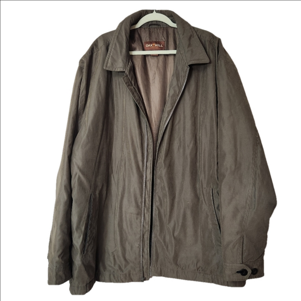 Oak Hill big and Tall men's 3XLT brown warm winter jacket